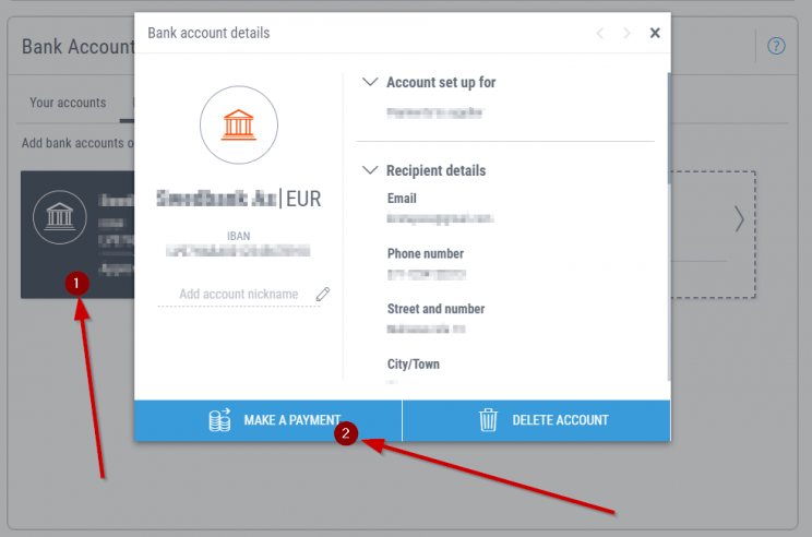 Choose payment option