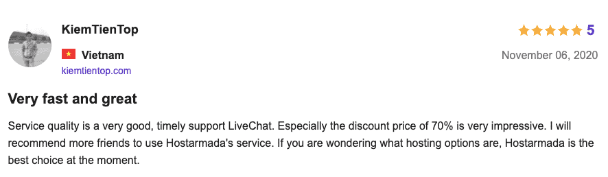 review on why choose HostArmada