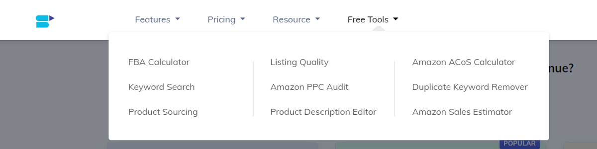 SellerApp free tools