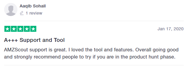 AMZ Scout Customer Review